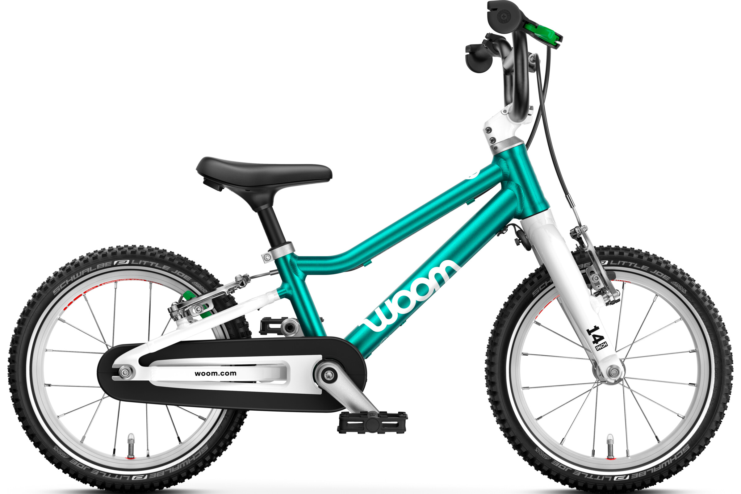 woom Go2 - metallic turquoise - Onesize/14 Zoll
